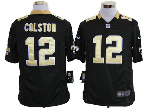 Black Game nfl jerseys New Orleans 12 Colston